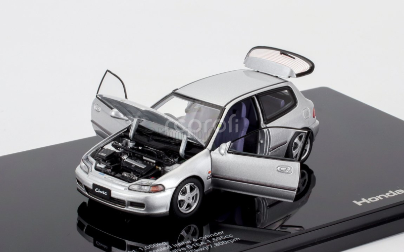 Lcd-model Honda Civic Sir Ii Eg6 Vtec 1993 1:43 Silver