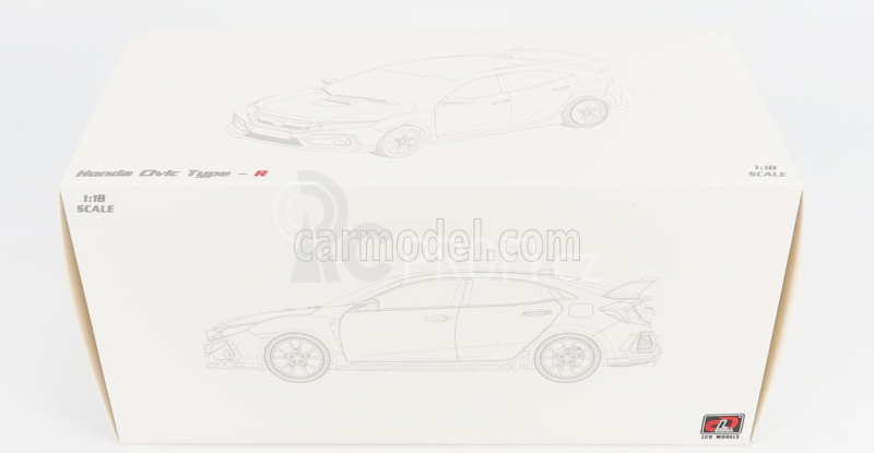 Lcd-model Honda Civic Type-r (fk8) 2020 1:18 Grey