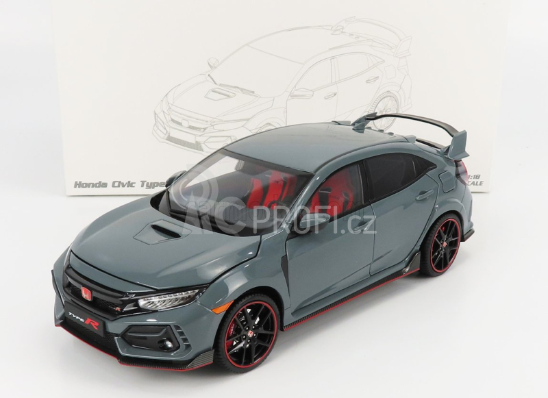 Lcd-model Honda Civic Type-r (fk8) 2020 1:18 Grey