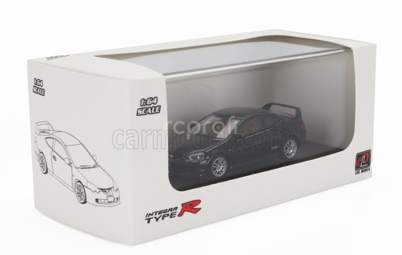 Lcd-model Honda Integra (dc5) Type R 2006 1:64 Black