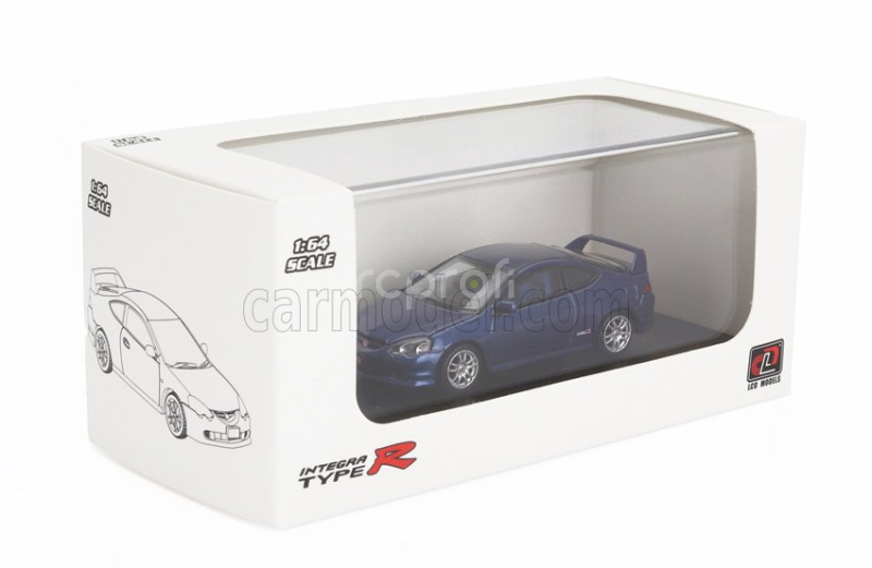 Lcd-model Honda Integra (dc5) Type R 2006 1:64 Blue