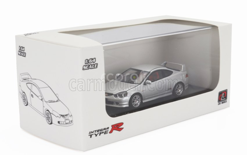 Lcd-model Honda Integra (dc5) Type R 2006 1:64 Silver