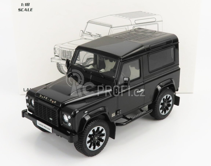 Lcd-model Land rover Defender 90 Works V8 70th Edition 2018 1:18 Black