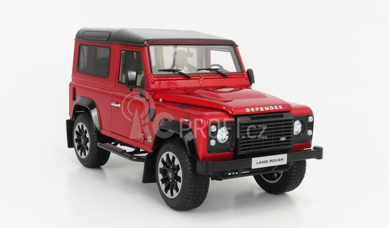 Lcd-model Land rover Defender 90 Works V8 70th Edition 2018 1:18 Red