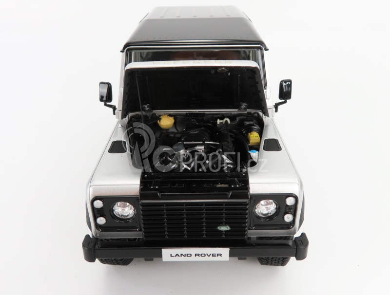 Lcd-model Land rover Defender 90 Works V8 70th Edition 2018 1:18 Silver