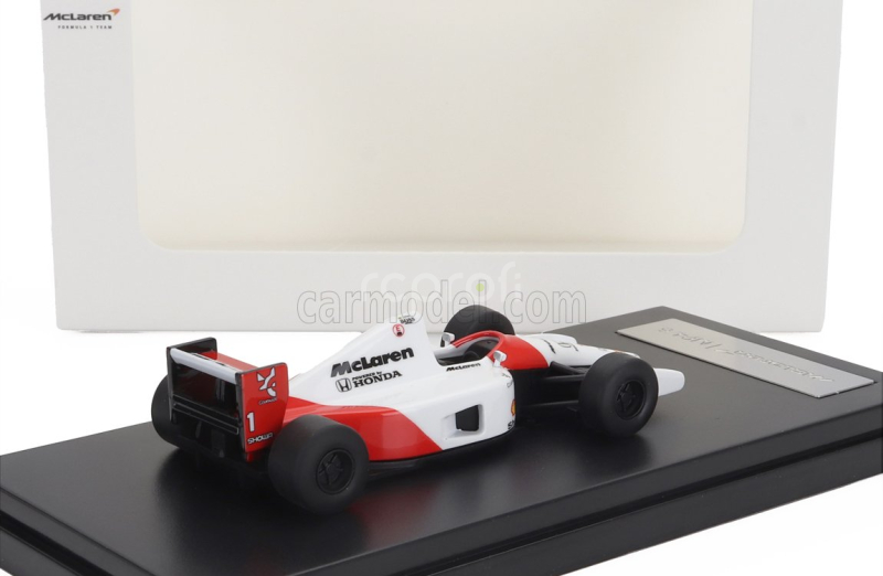 Lcd-model Mclaren F1  Mp4/6 Honda N 1 World Champion Season 1991 Ayrton Senna 1:64 Červená Bílá