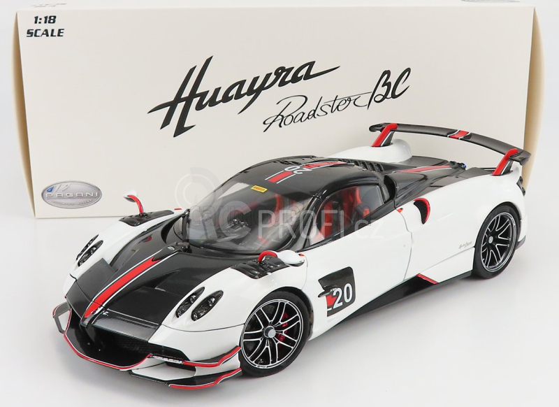 Lcd-model Pagani Huayra Bc Roadster N 20 2017 1:18 Bílá Černá
