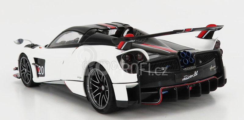 Lcd-model Pagani Huayra Bc Roadster N 20 2017 1:18 Bílá Černá