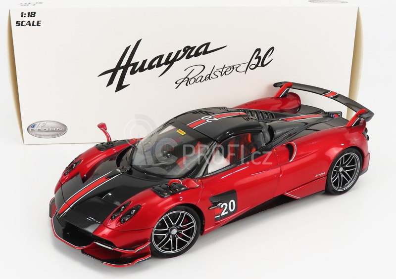 Lcd-model Pagani Huayra Bc Roadster N 20 2017 1:18 Červená Černá