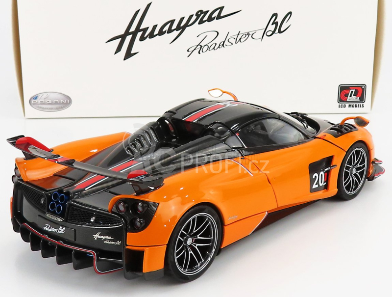 Lcd-model Pagani Huayra Bc Roadster N 20 2017 1:18 Oranžová Černá