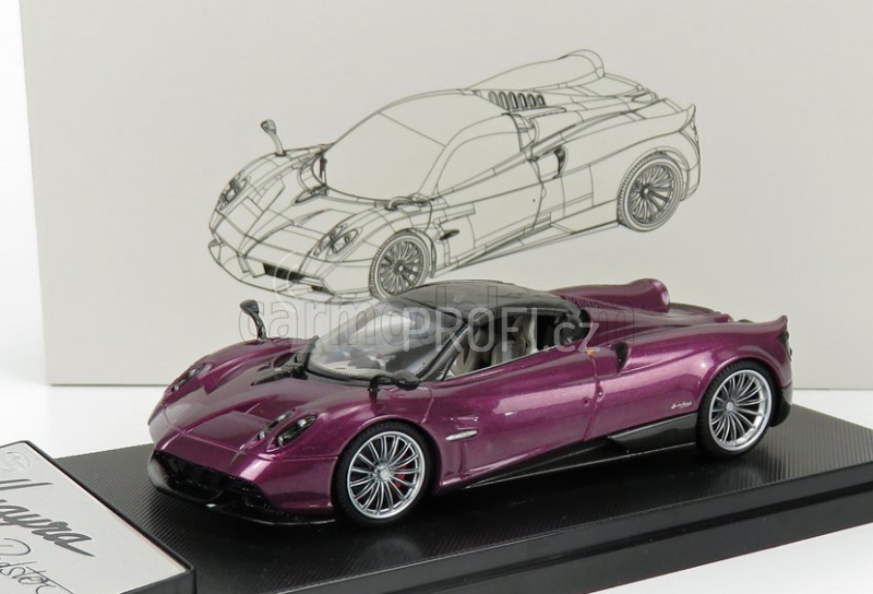 Lcd-model Pagani Huayra Roadster 2018 1:43 Purple Met