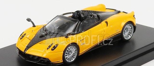 Lcd-model Pagani Huayra Roadster 2018 1:64 Žlutá Černá