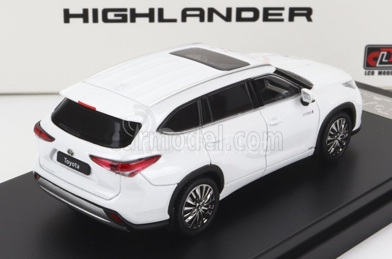 Lcd-model Toyota Highlander 2022 1:64 Bílá