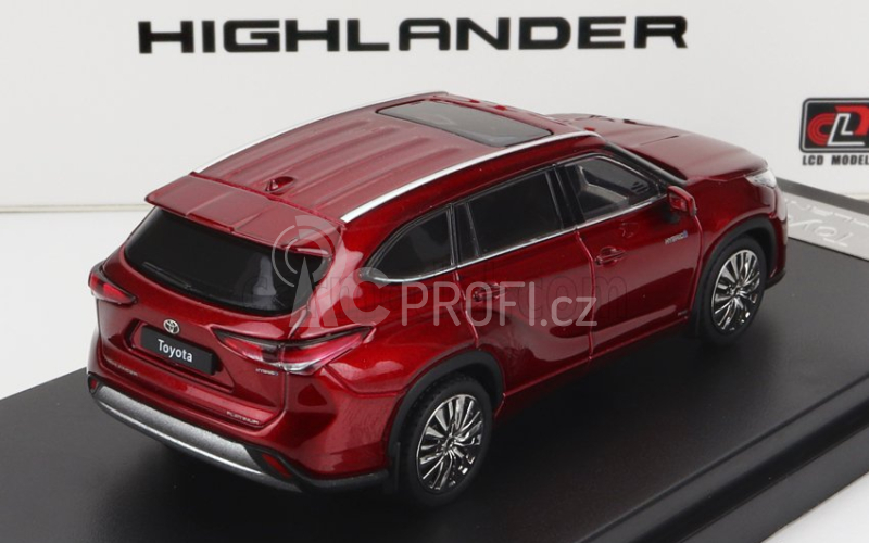 Lcd-model Toyota Highlander 2022 1:64 Red