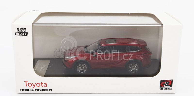 Lcd-model Toyota Highlander 2022 1:64 Red