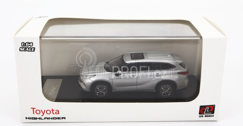 Lcd-model Toyota Highlander 2022 1:64 Silver