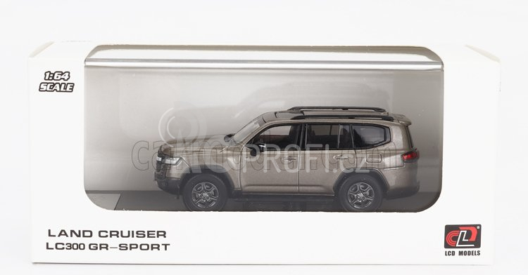 Lcd-model Toyota Land Cruiser Lc300-gr Sport 2022 1:64 Gold