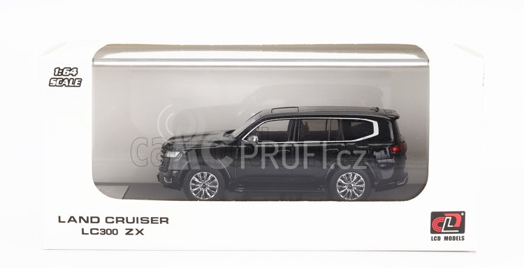 Lcd-model Toyota Land Cruiser Lc300-zx 2022 1:64 Black