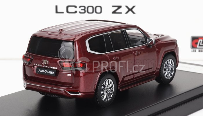 Lcd-model Toyota Land Cruiser Lc300-zx 2022 1:64 Red