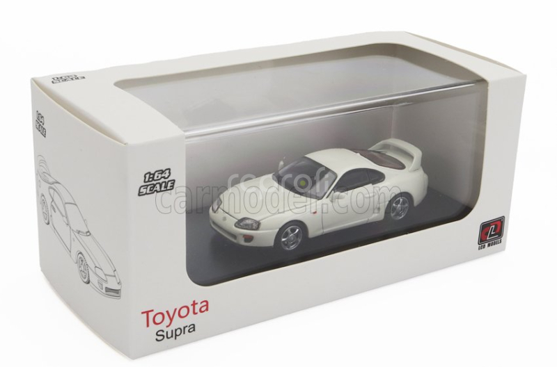 Lcd-model Toyota Supra Mkiv (a80) Coupe 1993 - Engine Details 1:64 Bílá