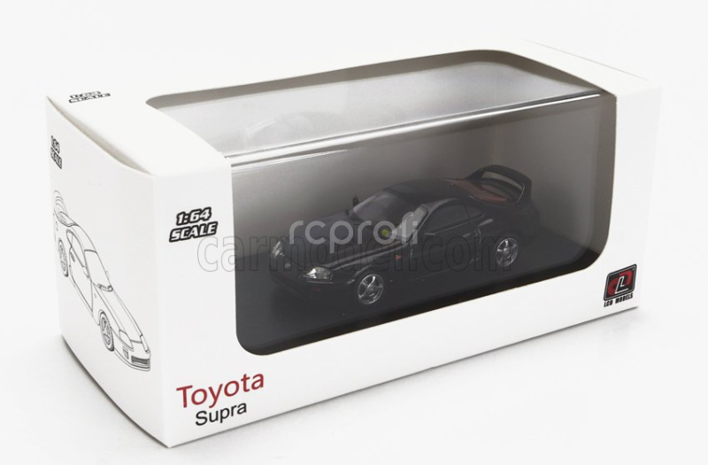 Lcd-model Toyota Supra Mkiv (a80) Coupe 1993 - Engine Details 1:64 Black