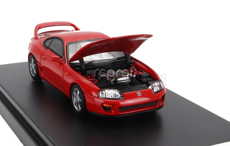 Lcd-model Toyota Supra Mkiv (a80) Coupe 1993 - Engine Details 1:64 Red