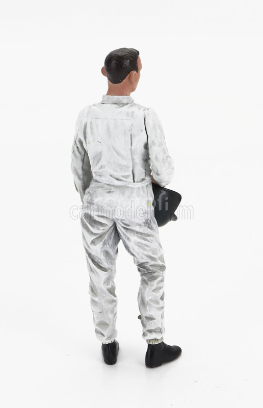 Le mans miniatures Figures Pilota Automobilistivo M.ken - Pilot Driver 24h Le Mans 1966 1:18 Grey