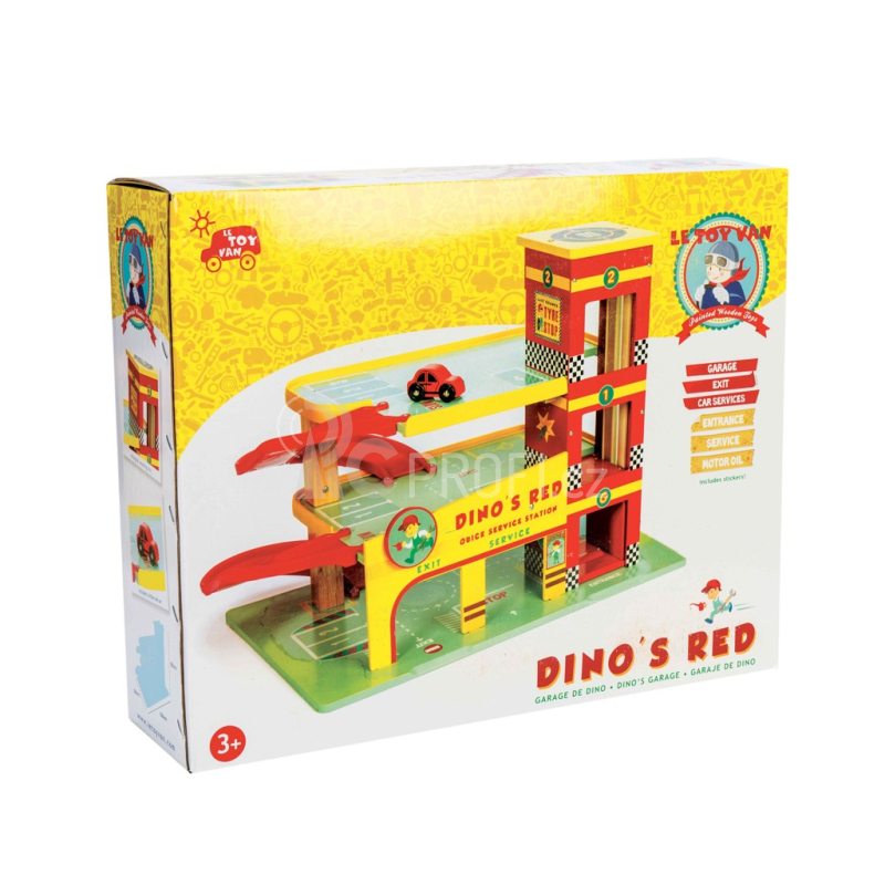 Le Toy Van Garáž Dino's Red