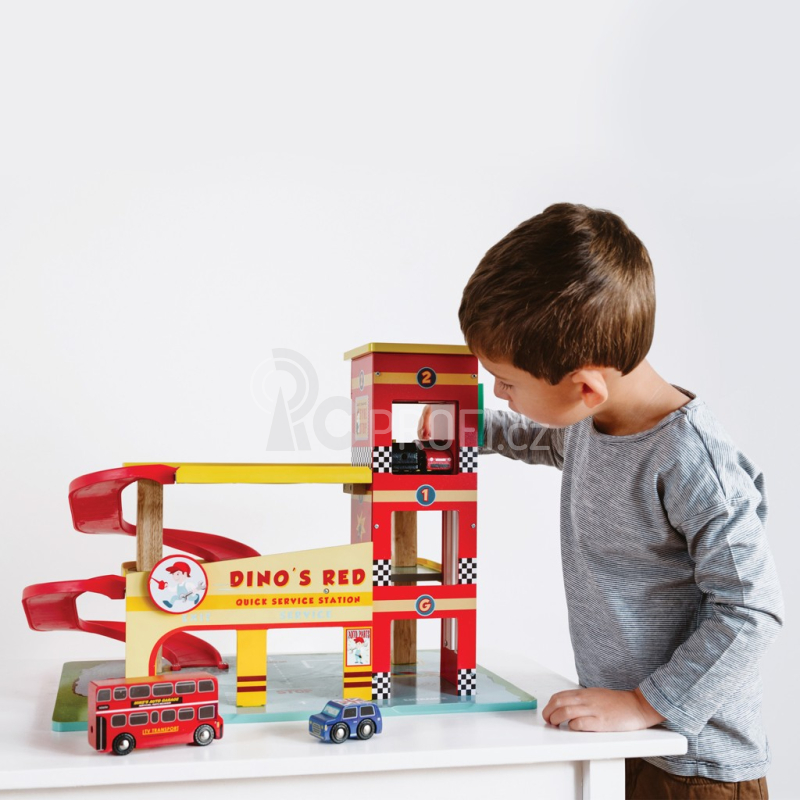 Le Toy Van Garáž Dino's Red