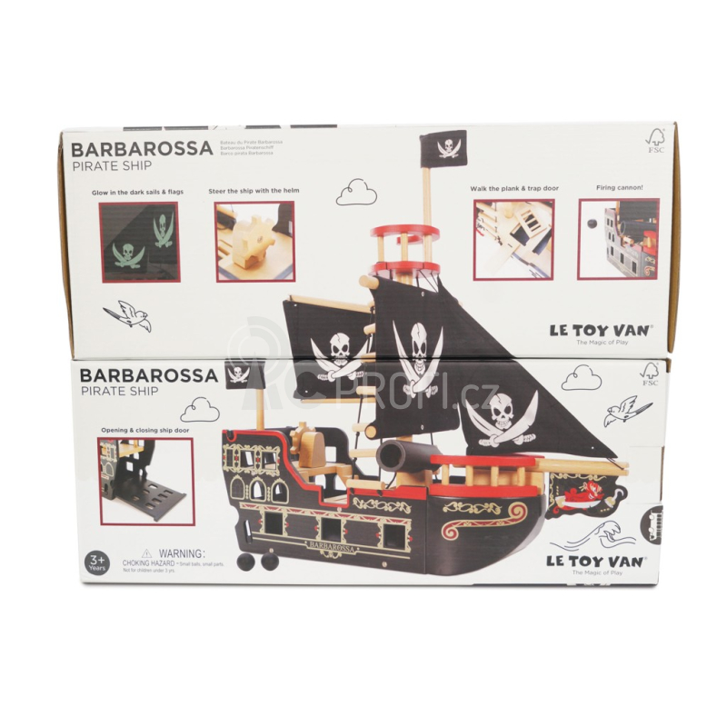 Le Toy Van Pirátská loď Barbarossa