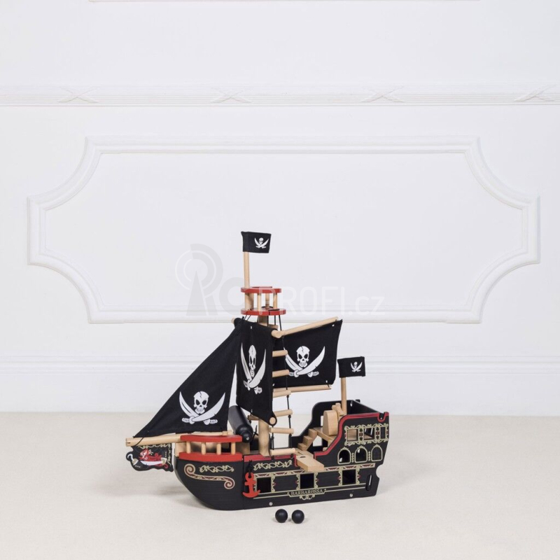 Le Toy Van Pirátská loď Barbarossa - poškozený obal