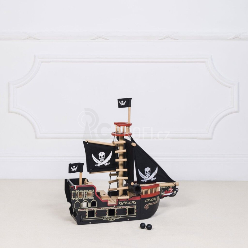 Le Toy Van Pirátská loď Barbarossa - poškozený obal