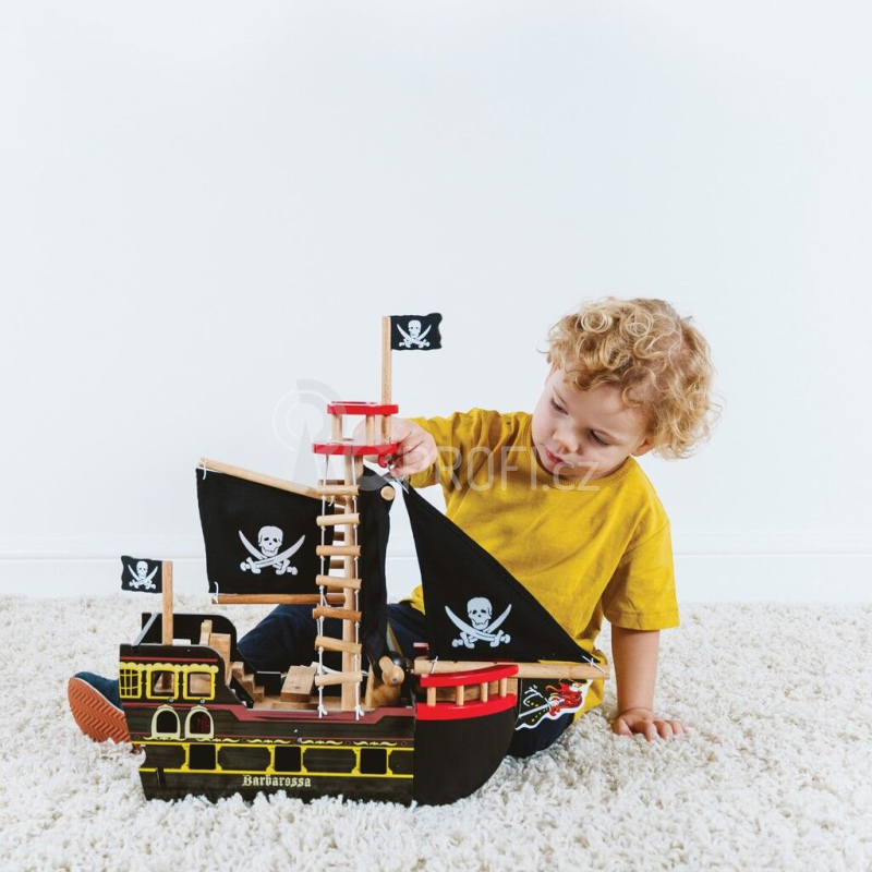 Le Toy Van Pirátská loď Barbarossa - poškozený obal