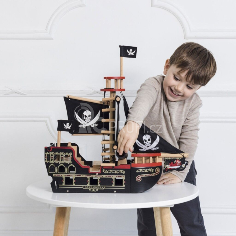 Le Toy Van Pirátská loď Barbarossa - poškozený obal
