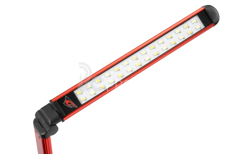 LED stolní - nastavitelná svíť. - sensor pohybu - pracovní vanička - barva červená