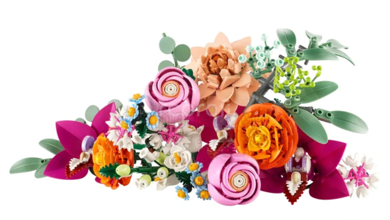 Lego Accessories Lego Botanicals - Pretty Pink Flower Bouquet - 749 Pezzi - 749 Pcs Zelená