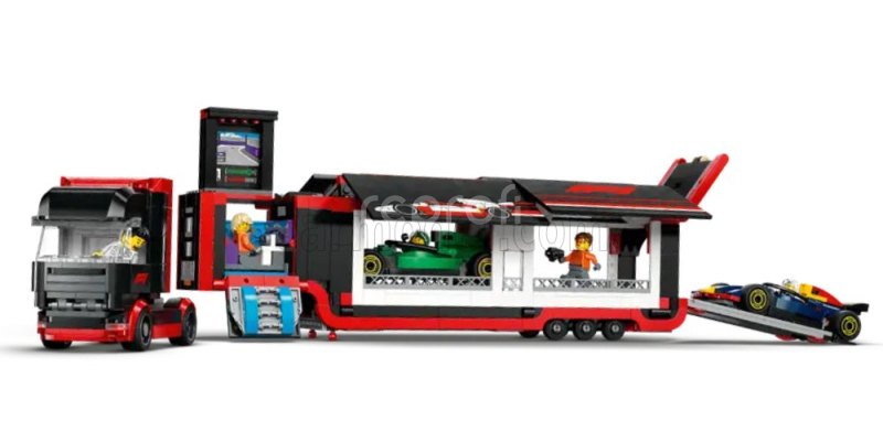 Lego Accessories Lego City - F1  Truck Car Transporter Red Bull Rb20 + Aston Martin Amr24 Cars 2024 - 1086 Pezzi - 1086 Pcs Různé