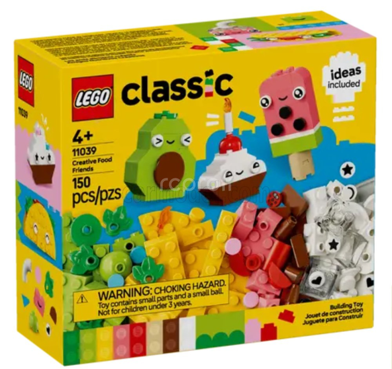 Lego Accessories Lego Classic - Creative Food Friends - 150 Pezzi - 150 Pcs Různé