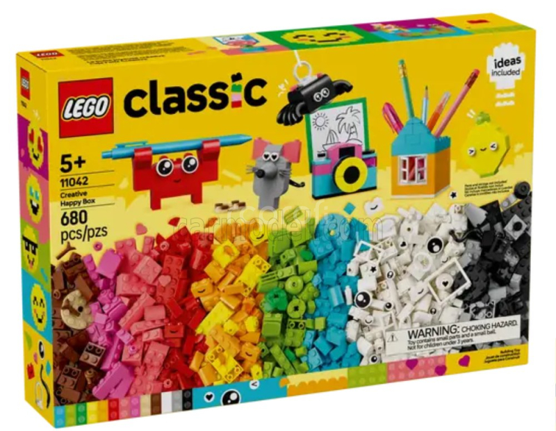 Lego Accessories Lego Classic - Creative Happy Box - 680 Pezzi - 680 Pcs Různé
