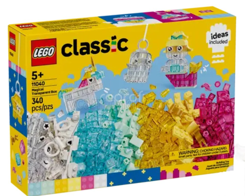 Lego Accessories Lego Classic - Magical Transparent Box - 340 Pezzi - 340 Pcs Různé