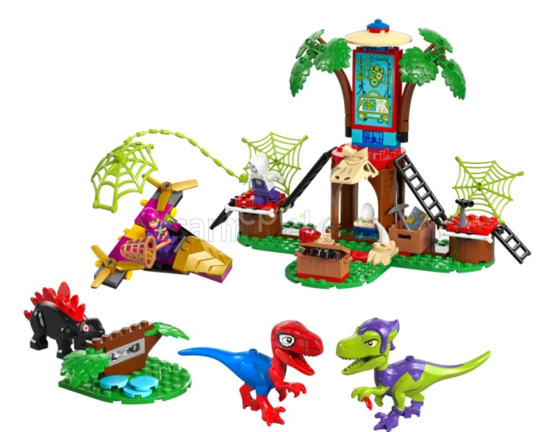 Lego Accessories Lego Marvel - Spidey And Gobby's Raptor Battle At Tree House - 143 Pezzi - 143 Pcs Různé