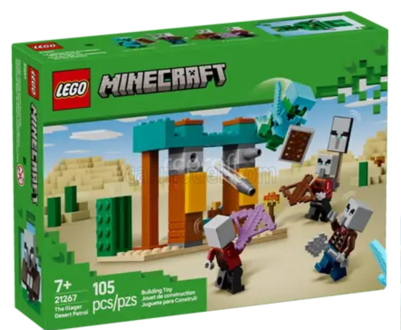 Lego Accessories Lego Minecraft - The Illager Desert Patrol - 105 Pezzi - 105 Pcs Různé
