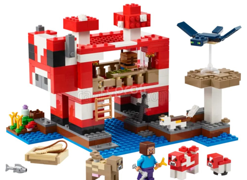 Lego Accessories Lego Minecraft - The Mooshroom House - 500 Pezzi - 500 Pcs Různé