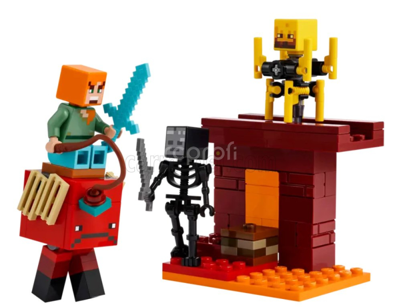 Lego Accessories Lego Minecraft - The Nether Lava Battle - 99 Pezzi - 99 Pcs Různé
