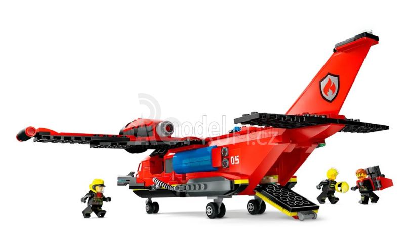 Lego Airplane Lego City - Fire Rescue Plane - Aereo Antincendio - 478 Pezzi - 478 Pieces Red