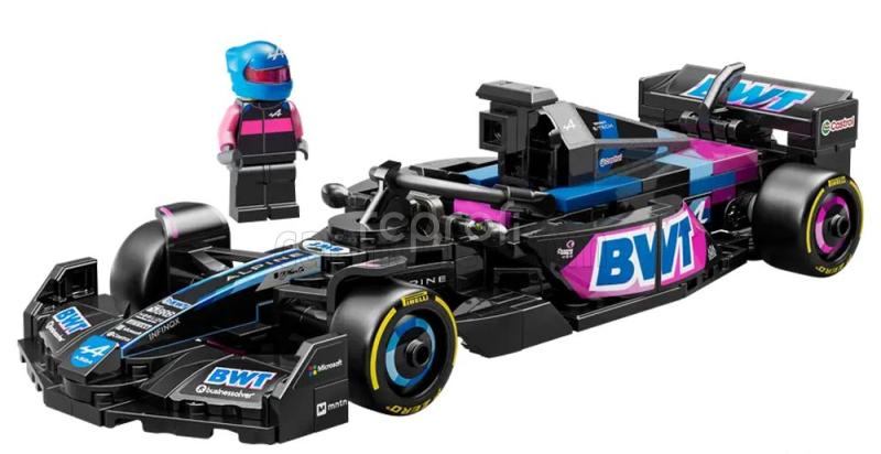 Lego Alpine Lego Speed Champion - F1  A524 Team Bwt Alpine Season 2024 - 258 Pezzi - 258 Pcs Černá Modrá Růžová