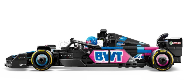 Lego Alpine Lego Speed Champion - F1  A524 Team Bwt Alpine Season 2024 - 258 Pezzi - 258 Pcs Černá Modrá Růžová