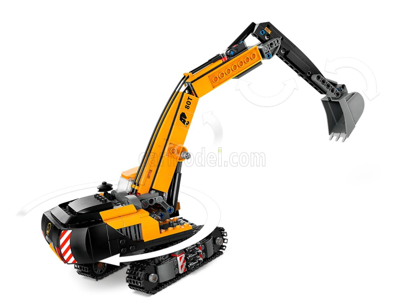 Lego Ammann Lego City - Escavatore Cingolato - Excavator Hydraulic 2015 Žlutá Černá