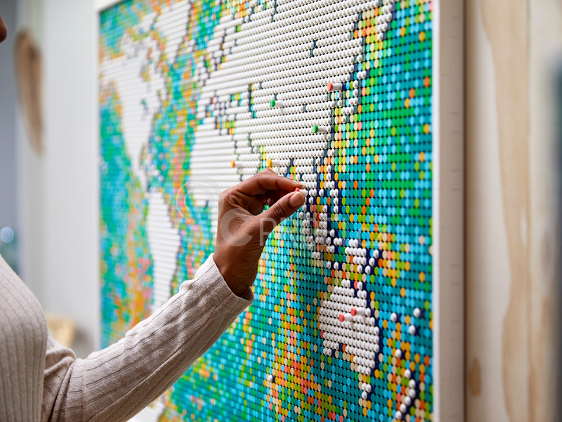 LEGO ART - Mapa světa