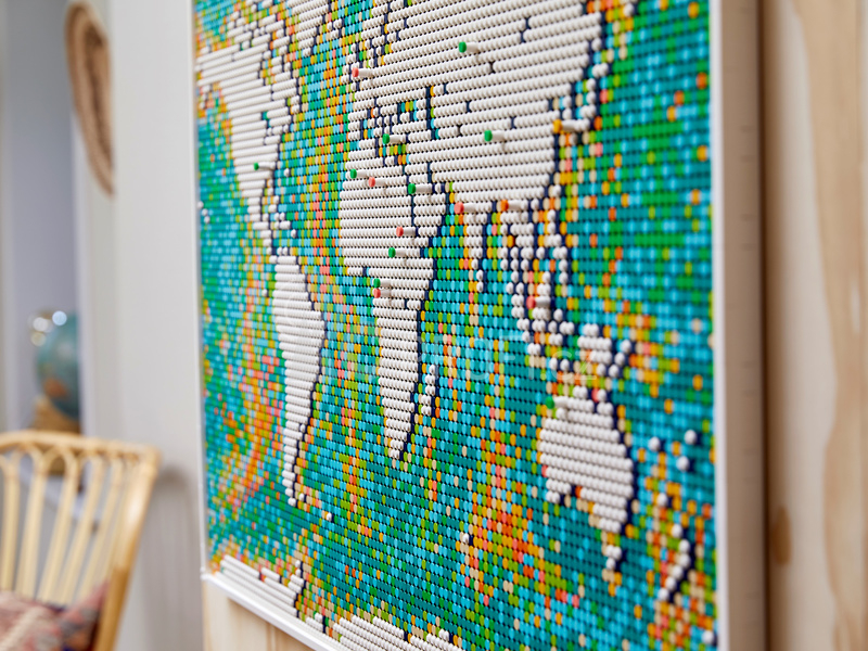 LEGO ART - Mapa světa